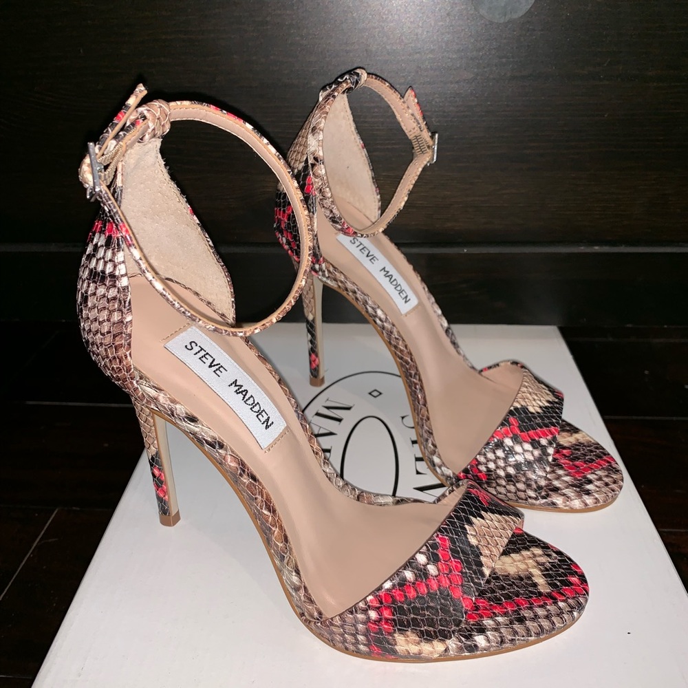 Brand New Snake Print Steve Madden Heels